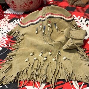 American Girl Kaya  Tan Fringe Dress